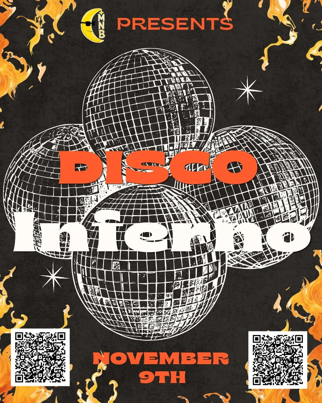Monday Night Burlesque - Disco Inferno! event flyer
