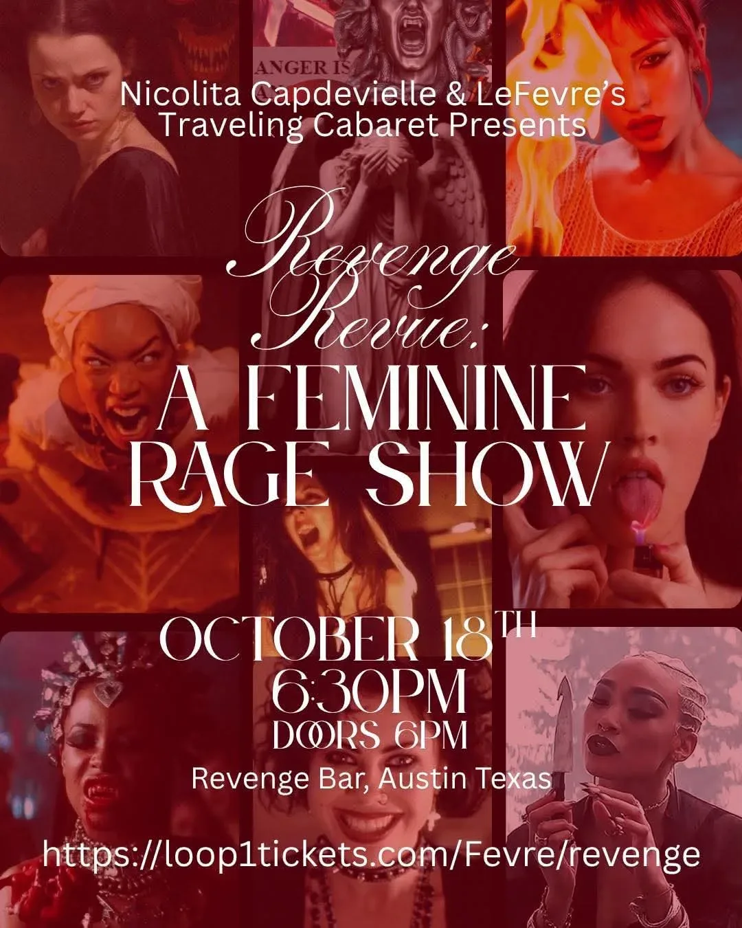 Revenge Revue : A Feminine Rage Show event flyer